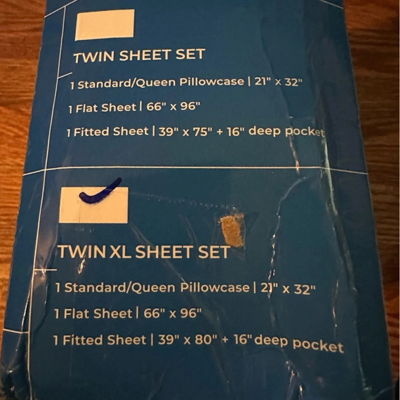 NIB Thread Spread Luxury Twin XL Sheet Set 1000 thread count - Picture 5 of 7